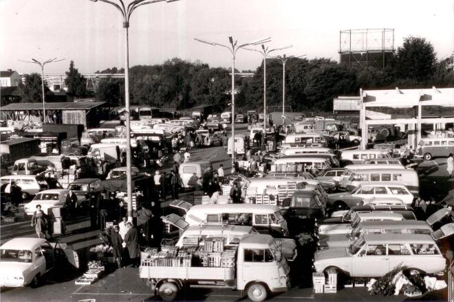 Großmarkt Freiburg in den 60iger Jahren