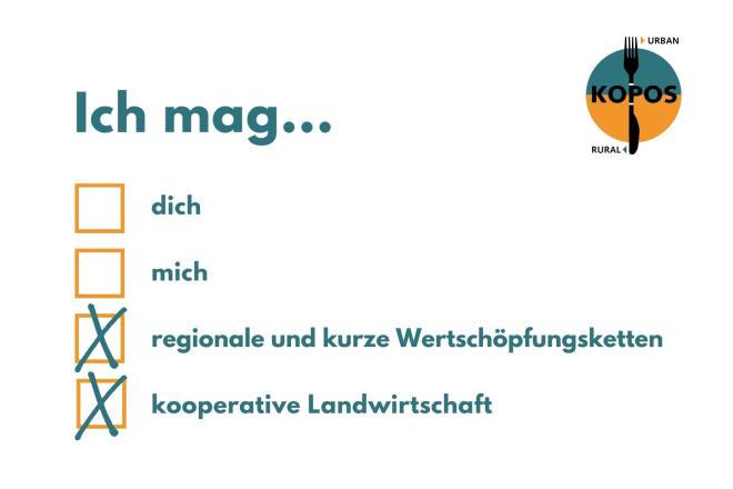 Postkarte: Ich mag ... regionale und kurze Wertschöpfungsketten