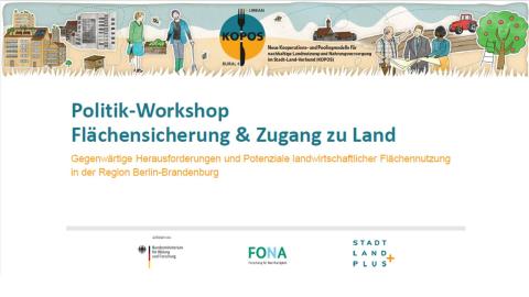 Politik-Workshop Flächensicherung & Zugang zu Land
