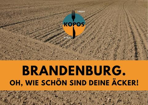 Postkarte: Brandenburg. Oh, wie schön sind deine Äcker!